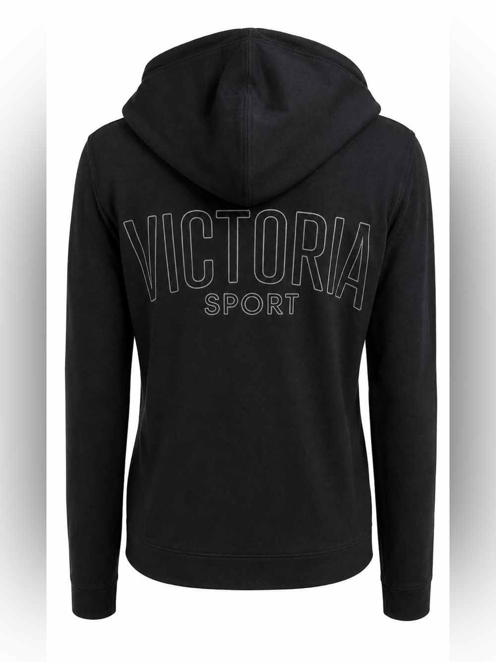Victoria's Secret Black Hooded Victoria Sport Zi Up Size XS